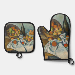Ensemble De Gant De Cuisine Et De Manique Paul Cezanne - Le panier des pommes