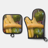 Ensemble De Gant De Cuisine Et De Manique Peppers Aplenty! (Recto)