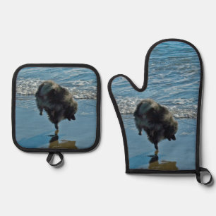 Ensemble De Gant De Cuisine Et De Manique Photographie de Ballet de Keeshond, Art Original d