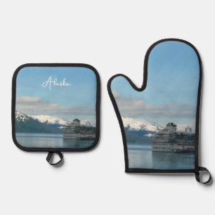 Ensemble De Gant De Cuisine Et De Manique Photographie de voyage de croisière en Alaska