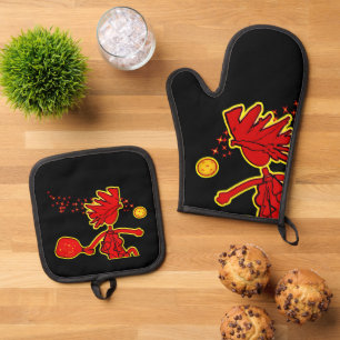 Ensemble De Gant De Cuisine Et De Manique Pickleball Paddles Bien Avec D'Autres