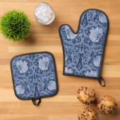 Ensemble De Gant De Cuisine Et De Manique Pimpernel, William Morris (De haut en bas)