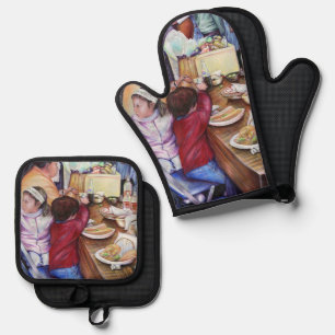 Ensemble De Gant De Cuisine Et De Manique Pique-nique agréable, Mexique