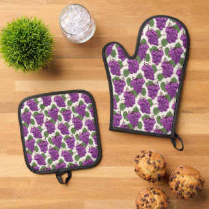 Ensemble De Gant De Cuisine Et De Manique Porte-pots et Mitt au four