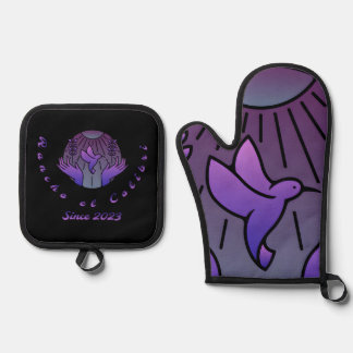 Ensemble De Gant De Cuisine Et De Manique Porte-pots et Mitt au four