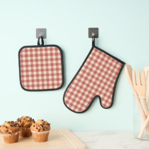 Ensemble De Gant De Cuisine Et De Manique Porte-pots et Mitt au four