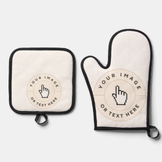 Ensemble De Gant De Cuisine Et De Manique Pot Pot Pot Pot Ensemble personnalisé Ajouter votr