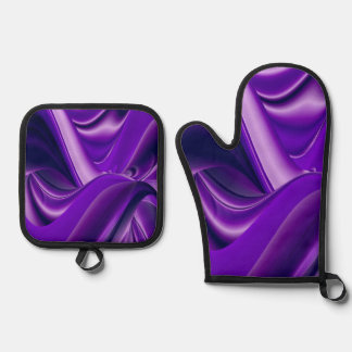 Ensemble De Gant De Cuisine Et De Manique Rêves d'arc-en-ciel violet