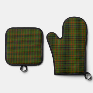 Ensemble De Gant De Cuisine Et De Manique Royal Black Watch Tartan Plaid Classic Blue