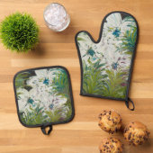 Ensemble De Gant De Cuisine Et De Manique Safari (De haut en bas)