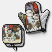 Ensemble De Gant De Cuisine Et De Manique Sans échec par défi (Recto/Verso)