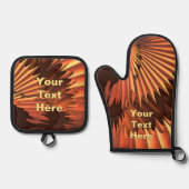 Ensemble De Gant De Cuisine Et De Manique Séries (Recto)