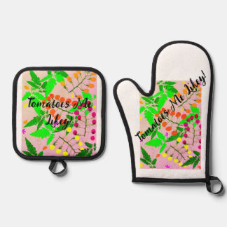 Ensemble De Gant De Cuisine Et De Manique Tablier à clé Tomates Me