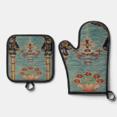 Ensemble De Gant De Cuisine Et De Manique Tapis turc (Recto)