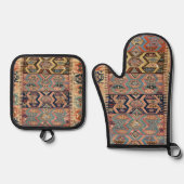 Ensemble De Gant De Cuisine Et De Manique Tapis turc Tapis antique Kilim (Recto)