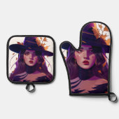 Ensemble De Gant De Cuisine Et De Manique terrain (Recto)