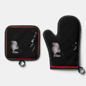 Ensemble De Gant De Cuisine Et De Manique The Glove - (Recto)