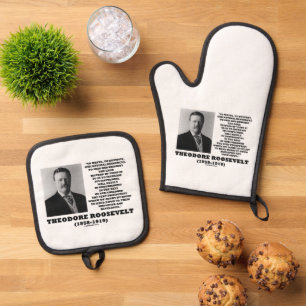 Ensemble De Gant De Cuisine Et De Manique Théodore Roosevelt Détruire les déchets Ressources