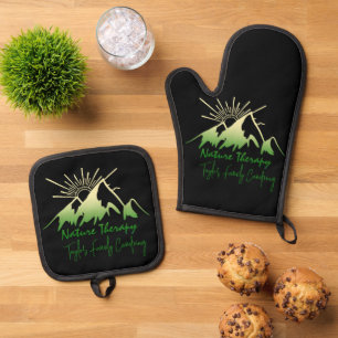 Ensemble De Gant De Cuisine Et De Manique Thérapie de la nature Camping familial personnalis