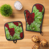 Ensemble De Gant De Cuisine Et De Manique Thomasse (De haut en bas)