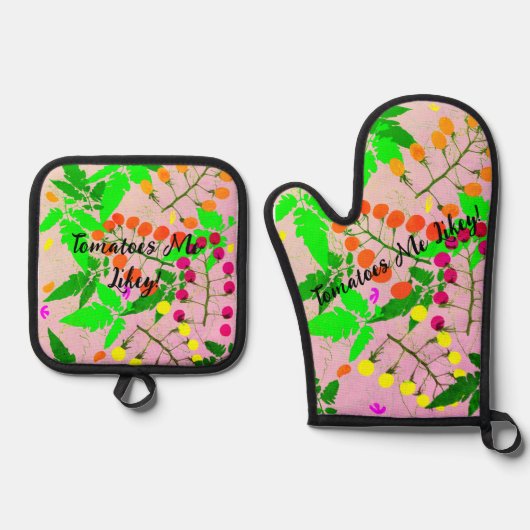 Ensemble De Gant De Cuisine Et De Manique Trépied (Recto)