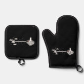 Ensemble De Gant De Cuisine Et De Manique Un guerrier abattu (Recto)