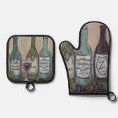 Ensemble De Gant De Cuisine Et De Manique Vino II (Recto)