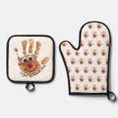 Ensemble De Gant De Cuisine Et De Manique Your Child's Art Custom Printed on (Recto)