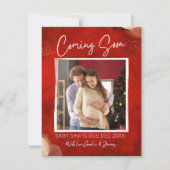 Ensemble de joie Noël grossesse faire-part (Devant)