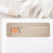 Ensemble de Joy Citrouille Étiquette de adresse Ba (En situation)