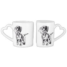 Ensemble de la tasse de l'amant de teckel