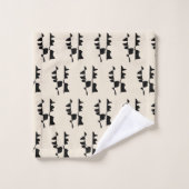 Ensemble de Linge de Bain - Abstrait Dual Face (Gant de toilette)