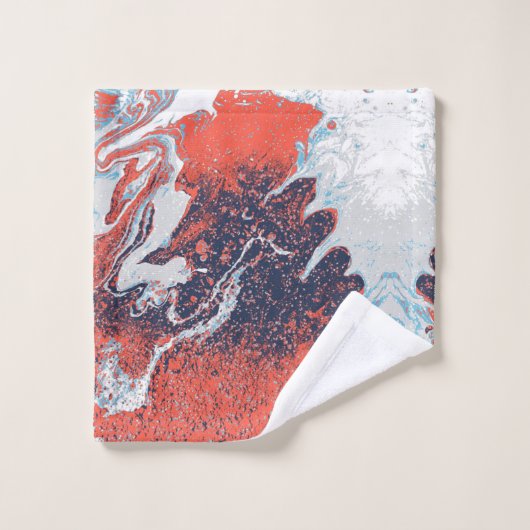 Ensemble de marbre abstrait de serviette de salle (Gant de toilette)
