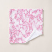 Ensemble de marbre rose de serviette (Gant de toilette)