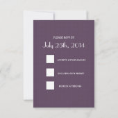 Ensemble de mariage Pomme et Prune - RSVP (Dos)