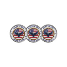 Ensemble de marqueurs de balle de golf patriotique