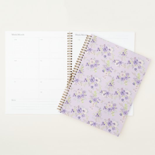 Ensemble de motifs floraux violets de minuscules f (Devant avec enveloppe)