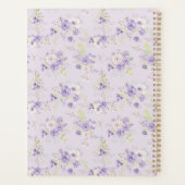 Ensemble de motifs floraux violets de minuscules f (Dos)