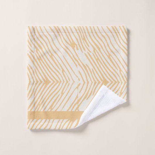 Ensemble de moutarde ondulé (Gant de toilette)