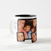 Ensemble de Mug Café Collage Photo Famille (Devant gauche)