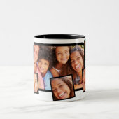 Ensemble de Mug Café Collage Photo Famille (Centre)