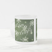 Ensemble de Mug de Vacances Vertes Bonnes Fêtes (Devant gauche)