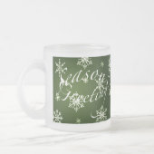 Ensemble de Mug de Vacances Vertes Bonnes Fêtes (Gauche)