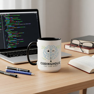 Ensemble de mugs pour duo de codeurs pour programm