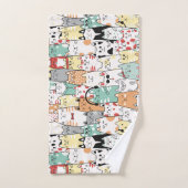 Ensemble de musique Feline (Serviette à main)