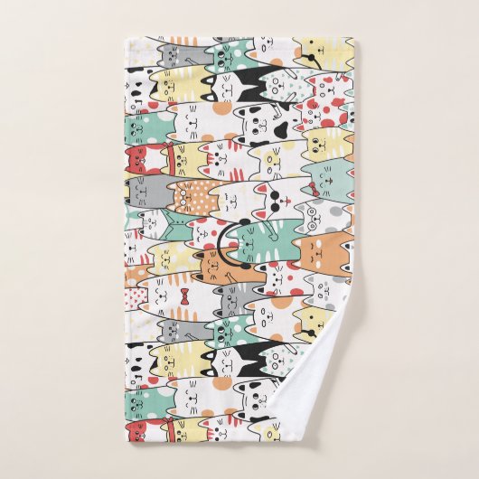 Ensemble de musique Feline (Serviette à main)