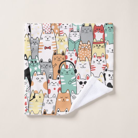 Ensemble de musique Feline (Gant de toilette)