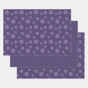Ensemble de papier à envelopper Mandala