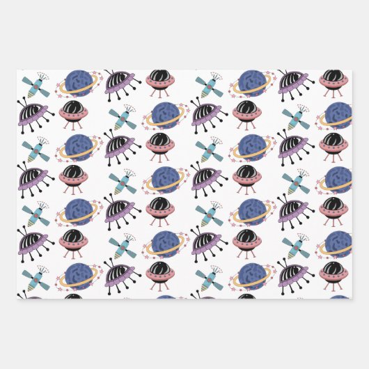 Ensemble de papier à thème Espace (Devant 2)