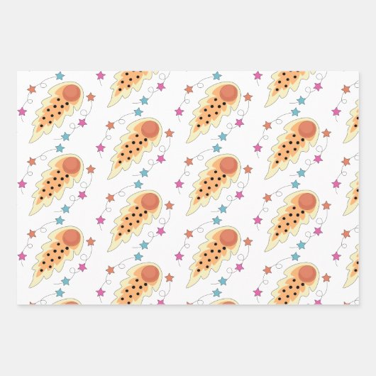 Ensemble de papier à thème Espace (Devant)